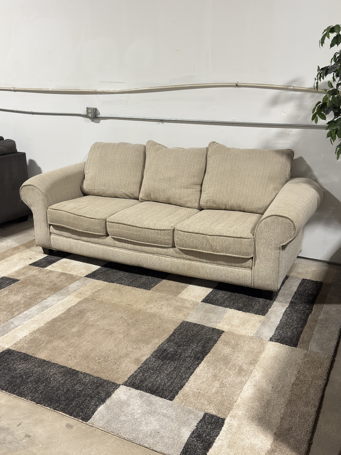 Beige Sofa ๐ Delivery Available